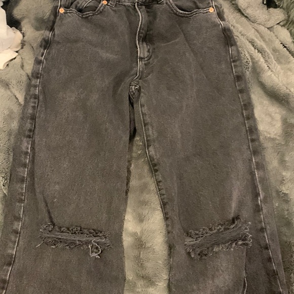 black garage ripped jeans sz 00 - Picture 2 of 4